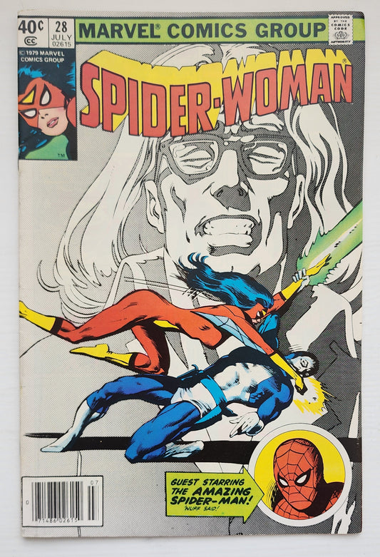 SPIDER-WOMAN #28 NEWSSTAND 1980 Spider-Woman MARVEL COMICS