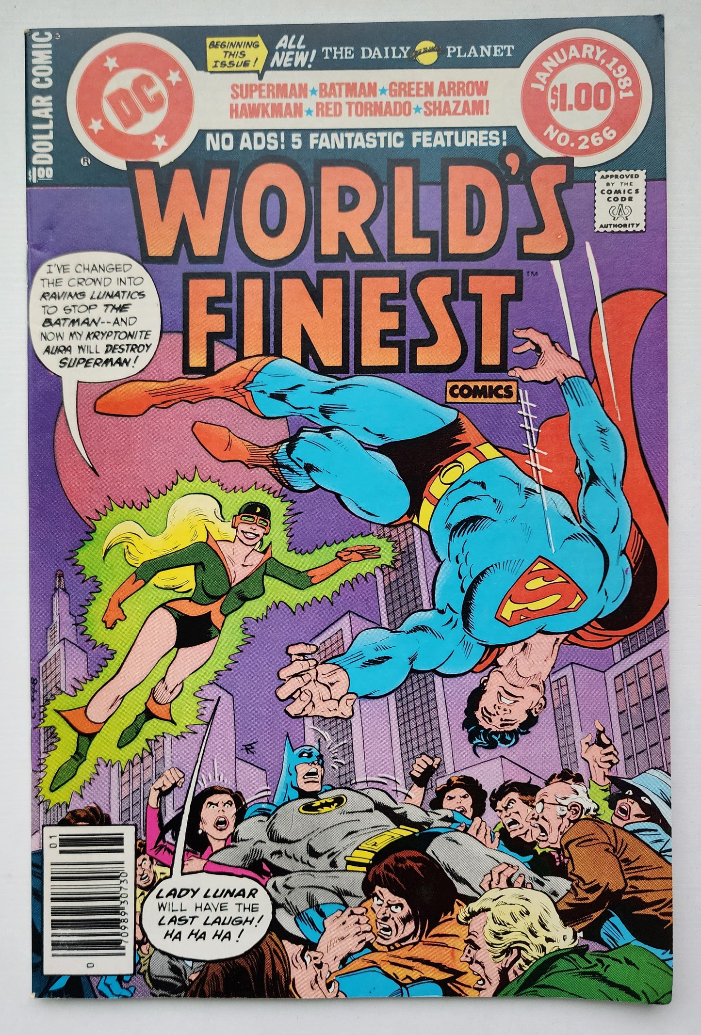 WORLDS FINEST #266 1981 NEWSSTAND Worlds Finest DC Comics