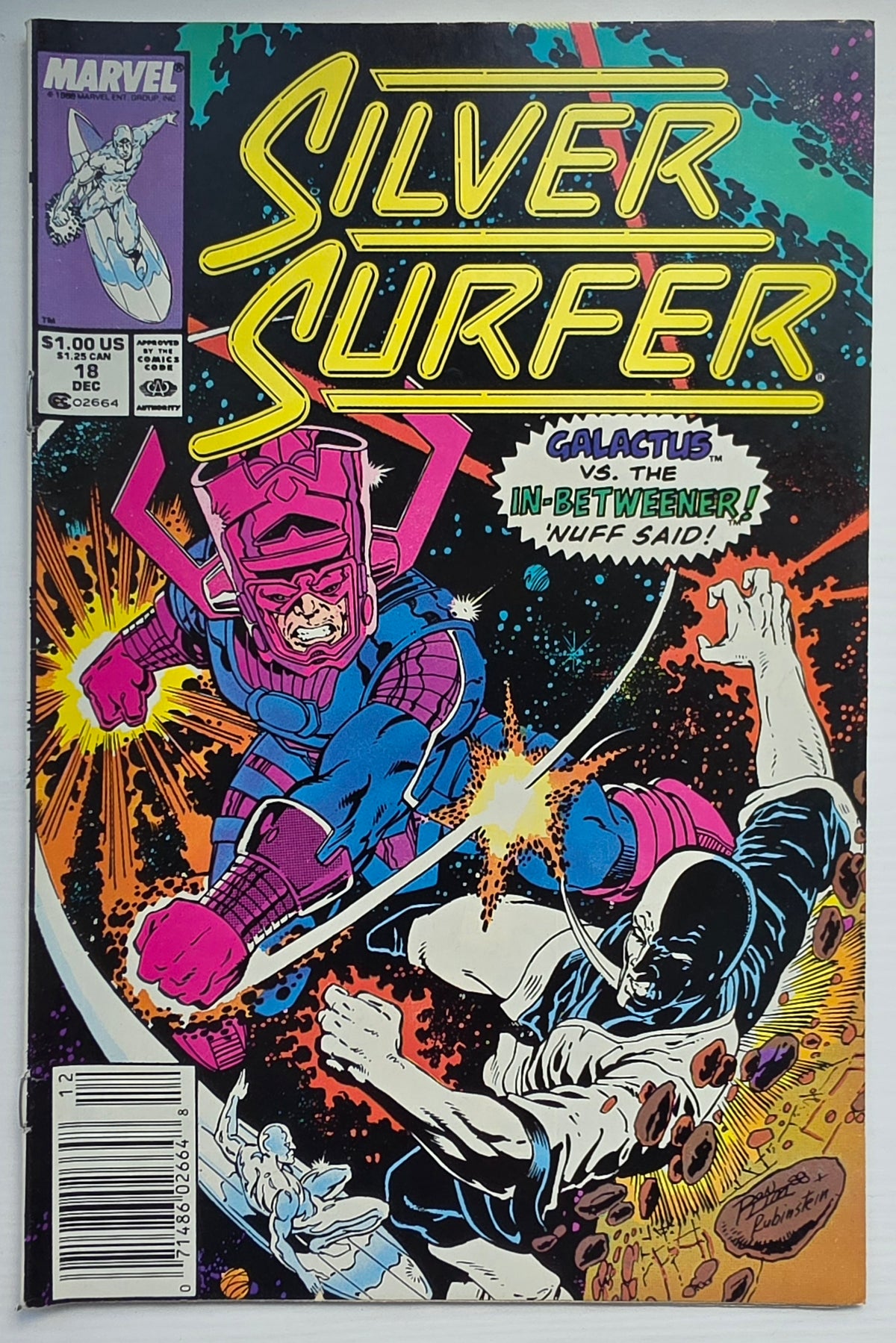 SILVER SURFER #18 1988 NEWSSTAND Silver Surfer MARVEL COMICS