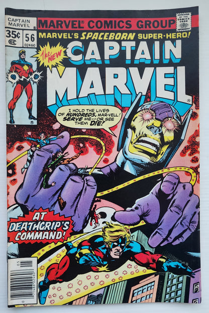 CAPTAIN MARVEL #56 NEWSSTAND 1978 Captain Marvel MARVEL COMICS