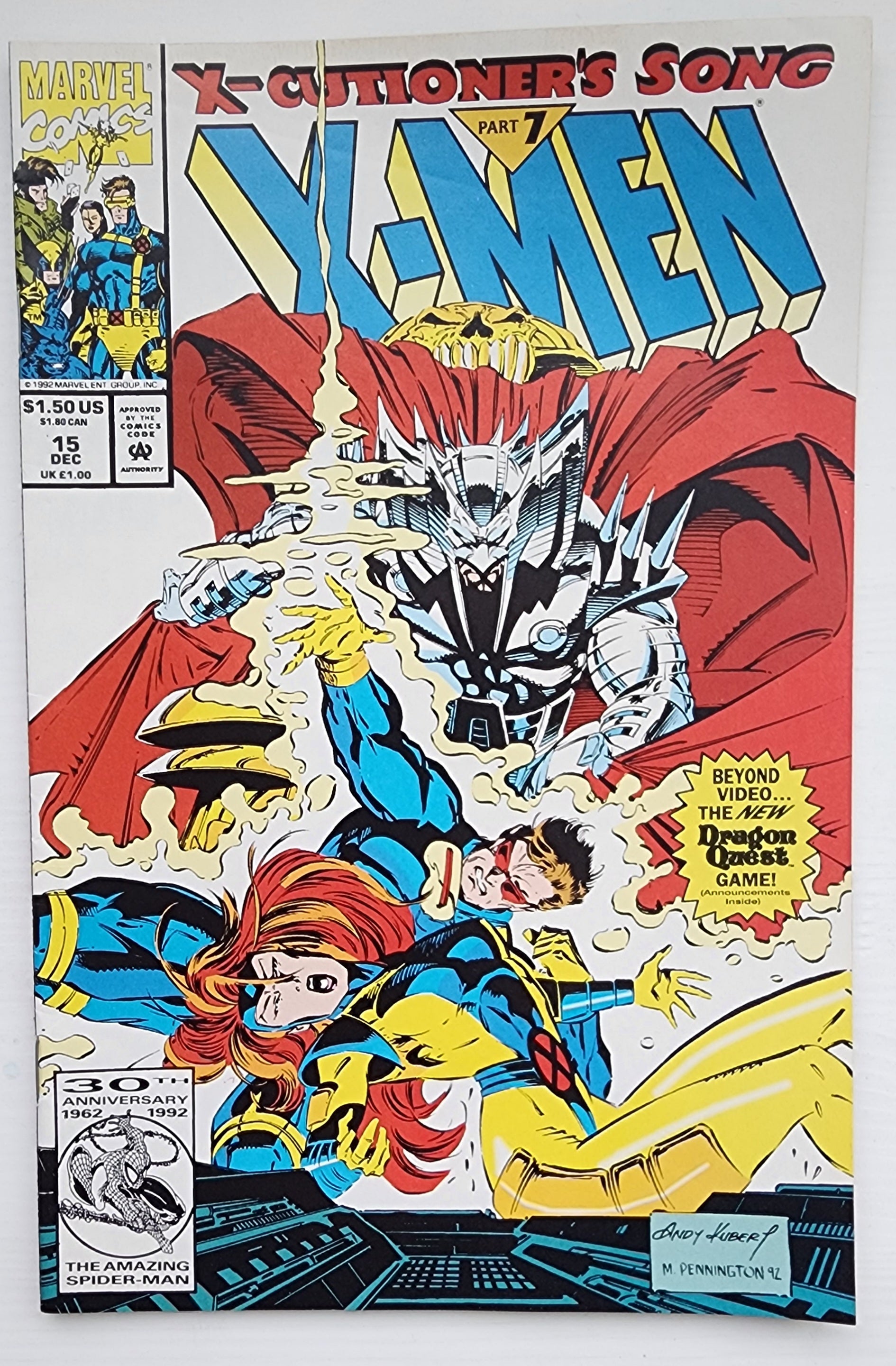 X-MEN #15 1992 [I01] X-Men MARVEL COMICS