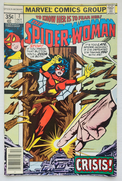 SPIDER-WOMAN #7 NEWSSTAND 1978 Spider-Woman MARVEL COMICS