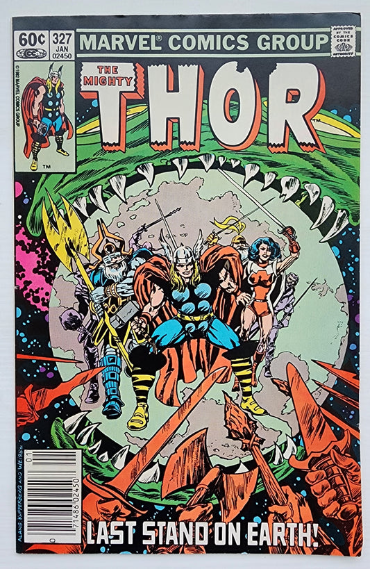 THOR #327 NEWSSTAND 1983 Thor MARVEL COMICS