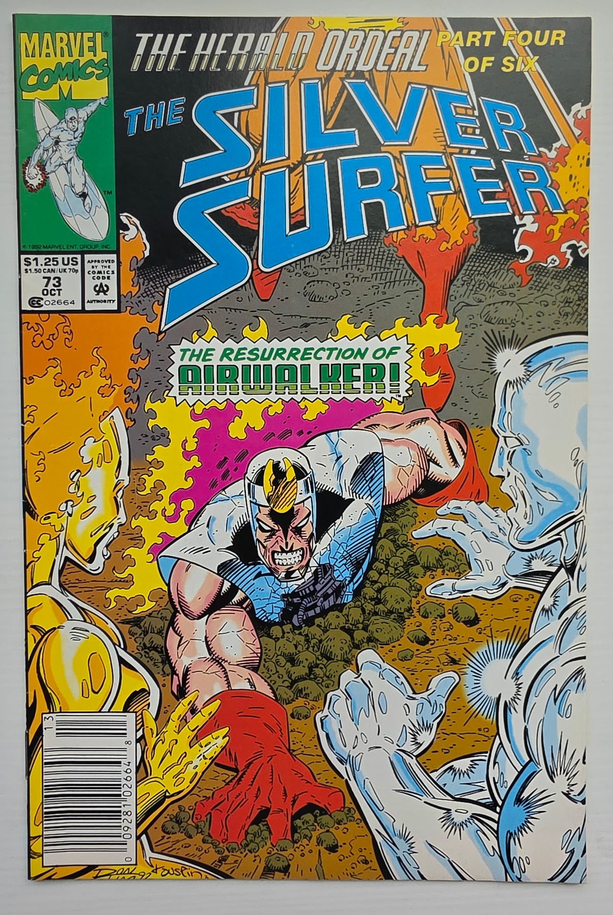 SILVER SURFER #73 1992 NEWSSTAND Silver Surfer MARVEL COMICS