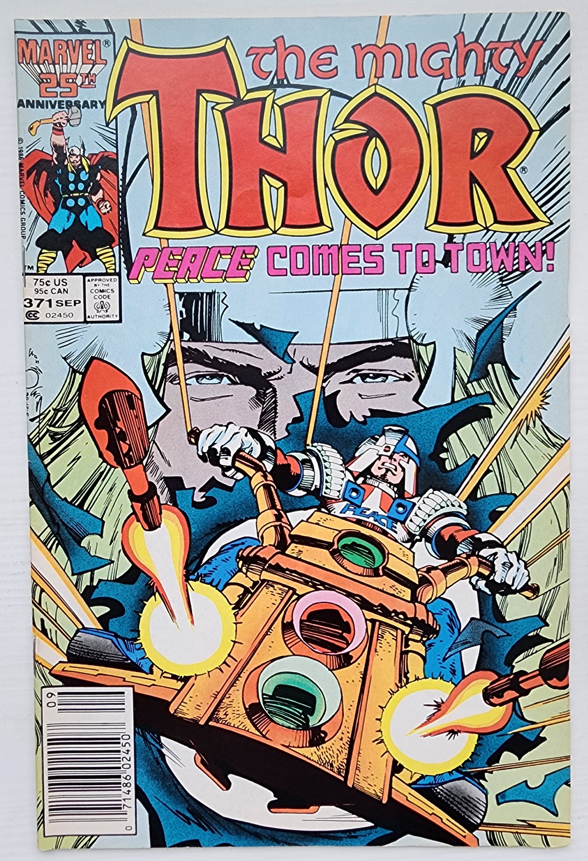 THOR #371 NEWSSTAND 1986 Thor MARVEL COMICS