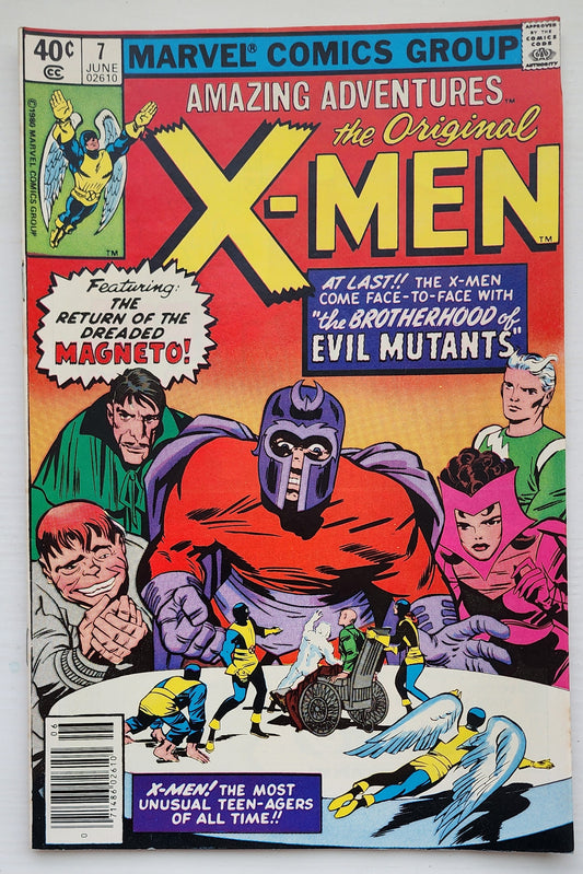 AMAZING ADVENTURES FEATURING X-MEN #7 NEWSSTAND 1980 Amazing Adventures MARVEL COMICS