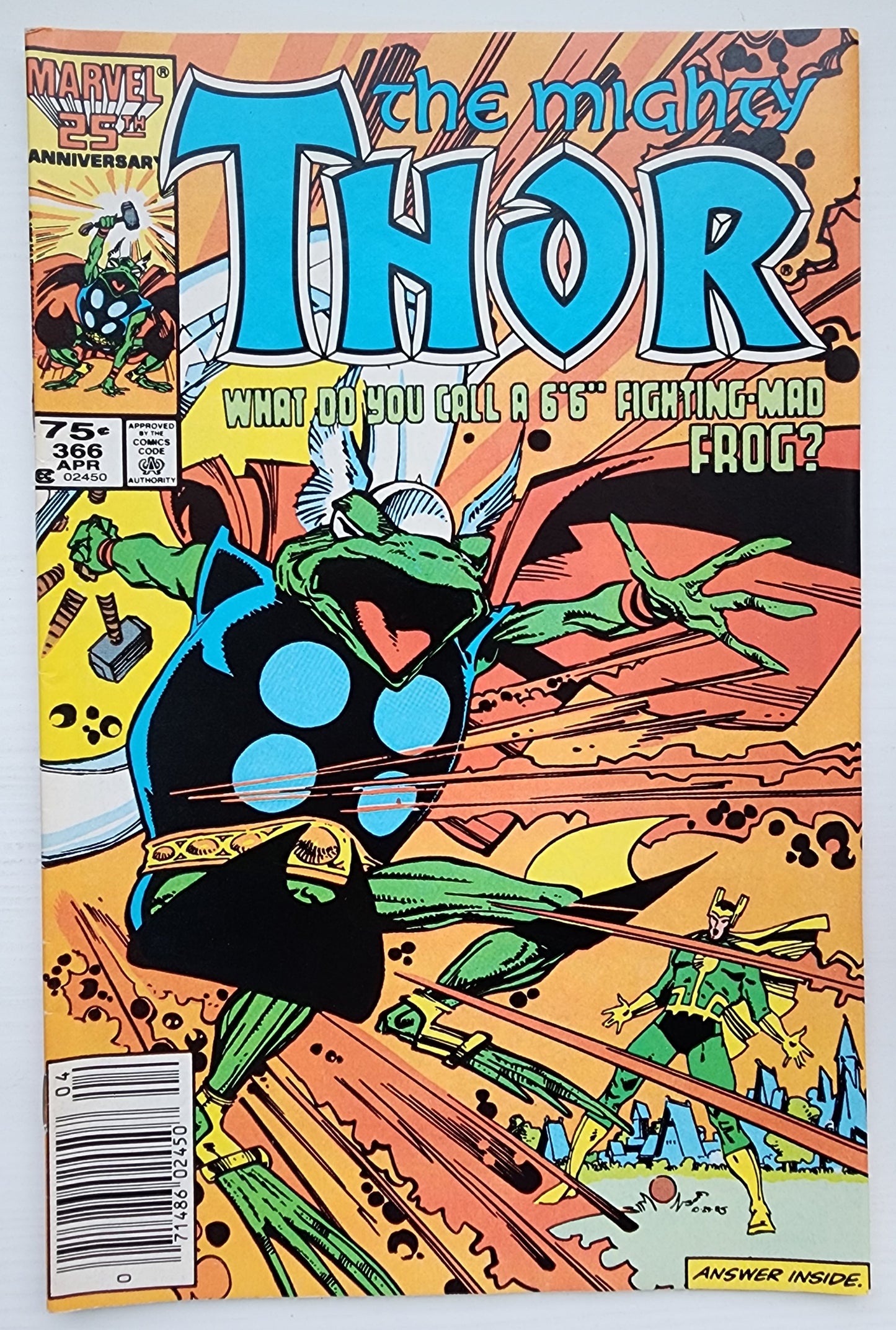 THOR #366 NEWSSTAND 1986 Thor MARVEL COMICS