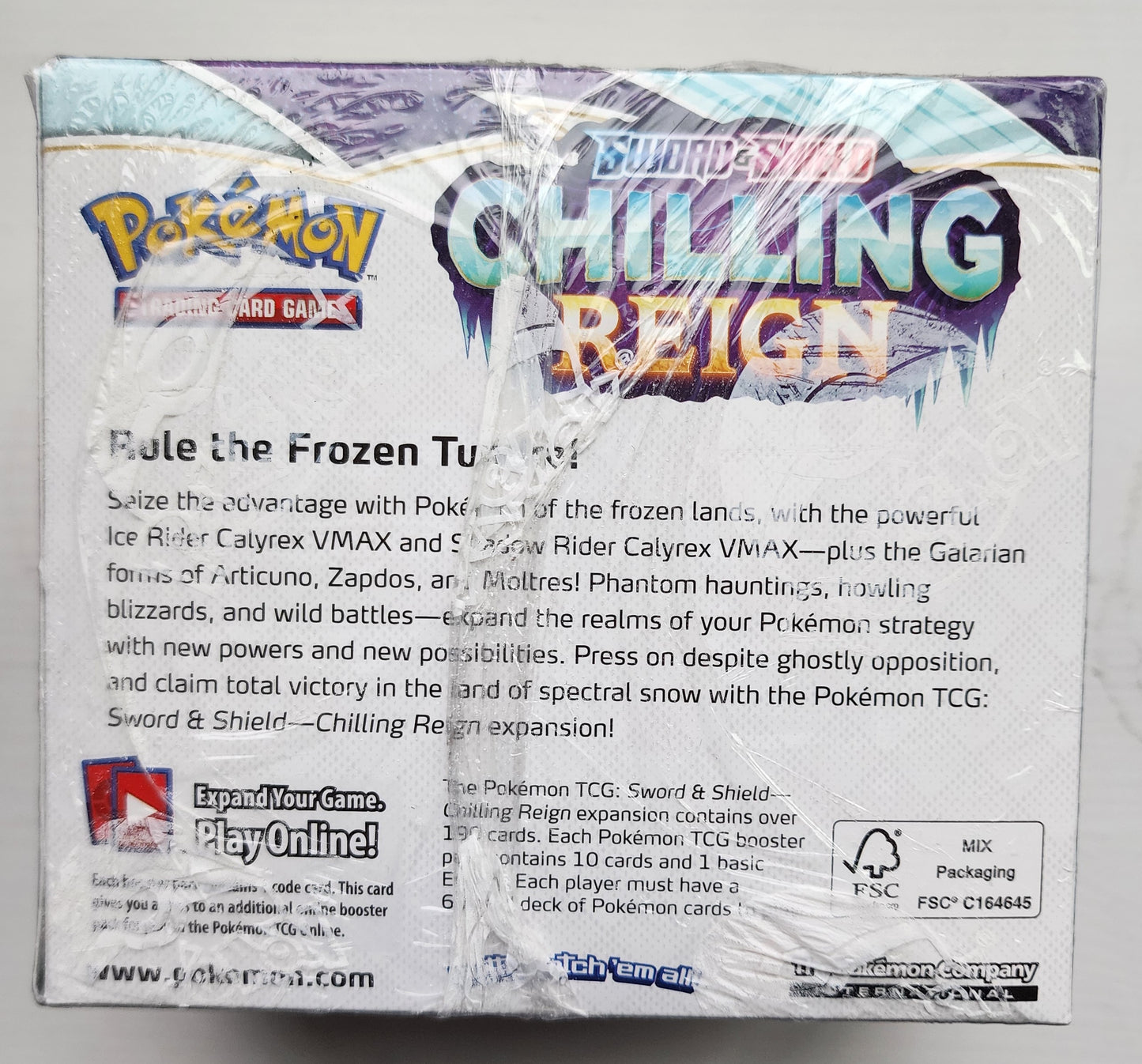 POKEMON TCG SWORD & SHIELD CHILLING REIGN BOOSTER FACTORY SEALED BOX 2022 CARDS POKEMON