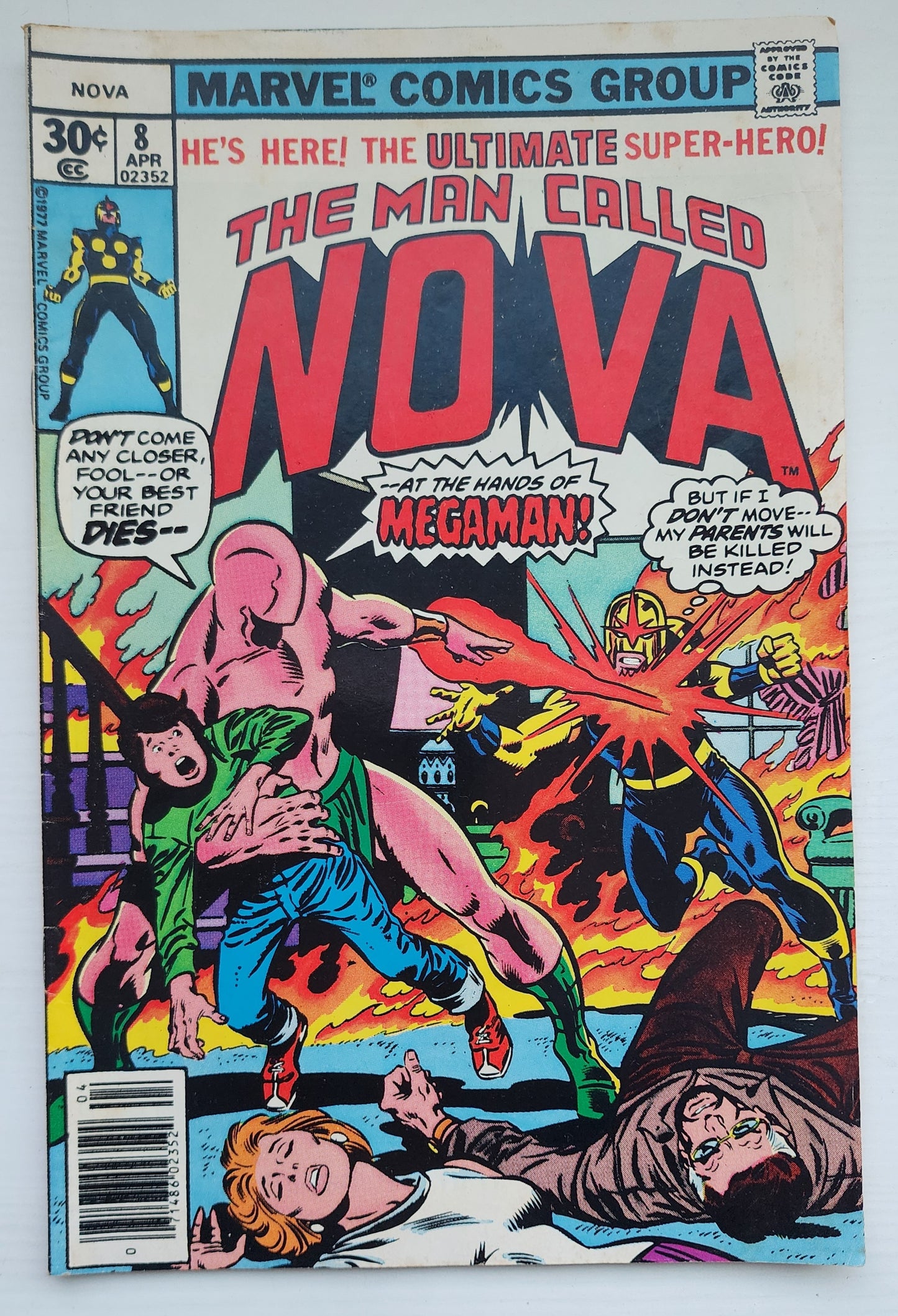 NOVA #8 NEWSSTAND 1977 [I02] Nova MARVEL COMICS