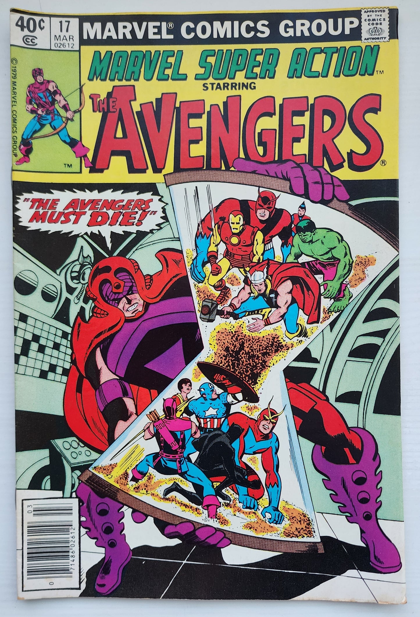 MARVEL SUPER ACTION #17 AVENGERS NEWSSTAND 1980 Secret Wars MARVEL COMICS