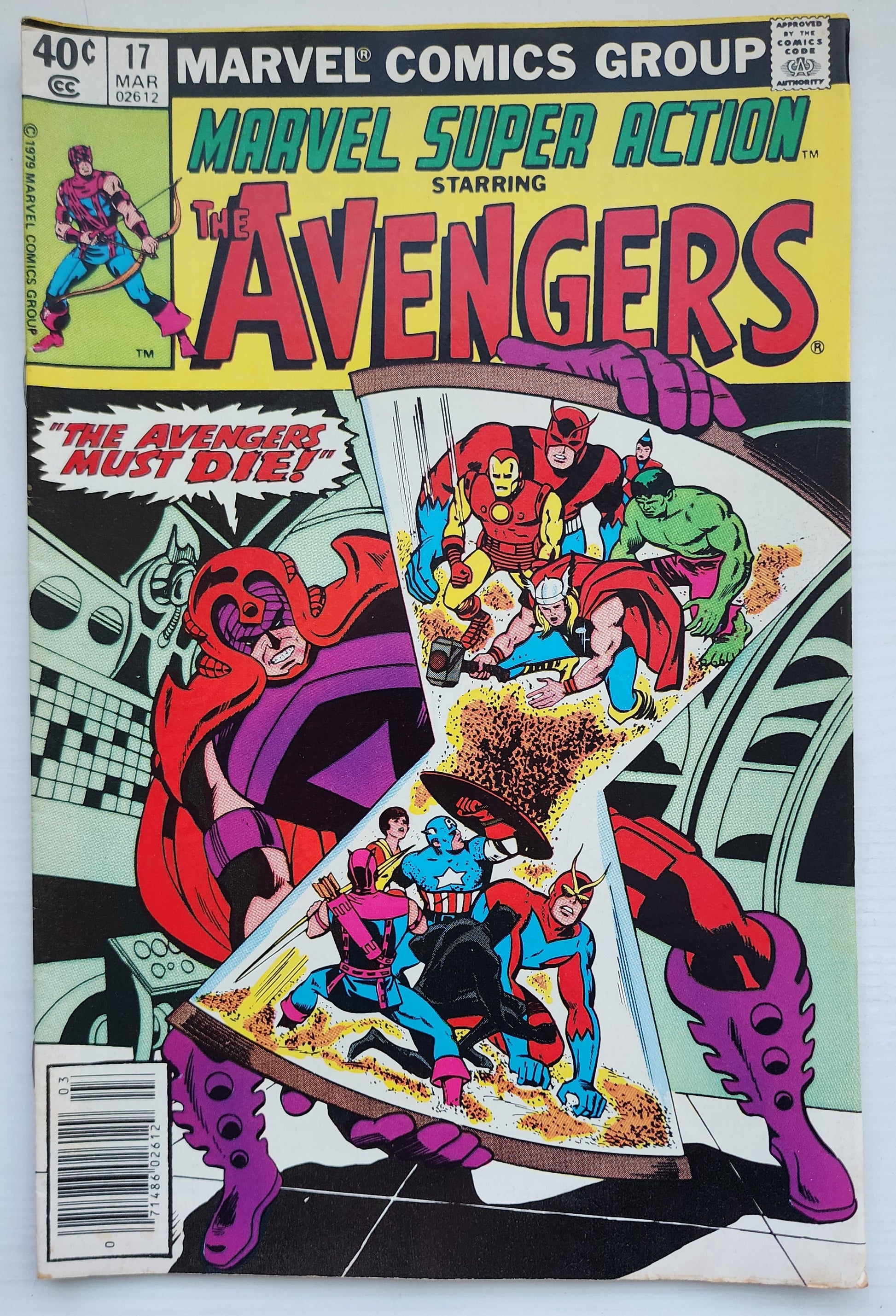 MARVEL SUPER ACTION #17 AVENGERS NEWSSTAND 1980 Secret Wars MARVEL COMICS