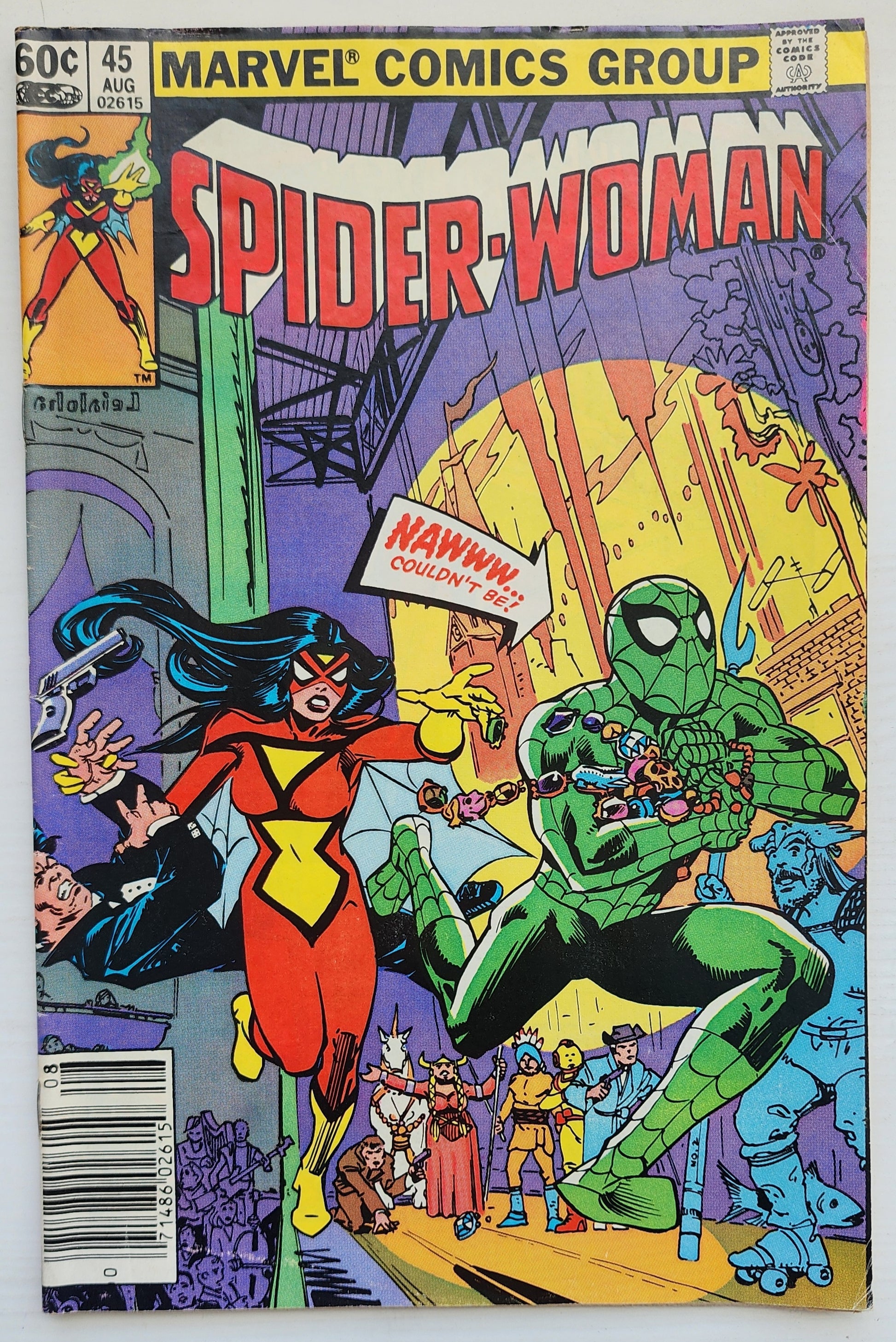 SPIDER-WOMAN #45 NEWSSTAND 1982 Spider-Woman MARVEL COMICS