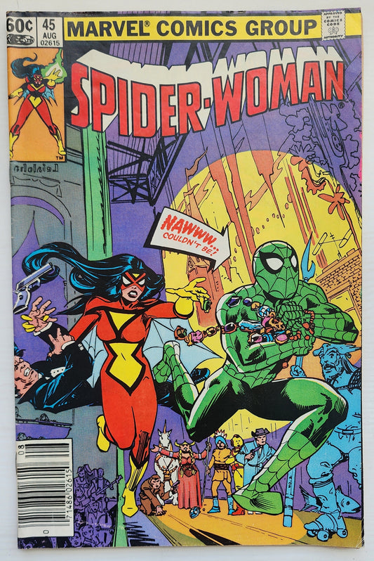 SPIDER-WOMAN #45 NEWSSTAND 1982 Spider-Woman MARVEL COMICS