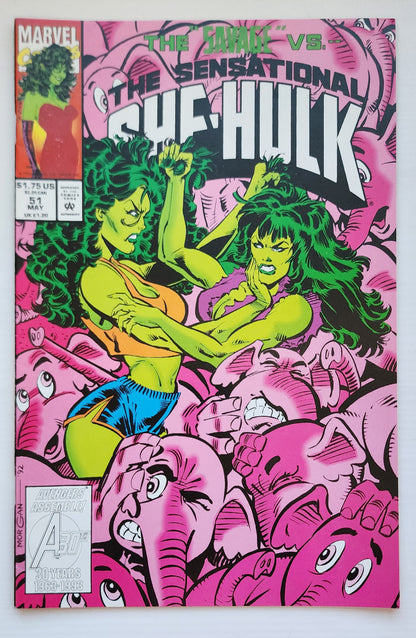SENSATIONAL SHE-HULK #51 1993 She-Hulk MARVEL COMICS