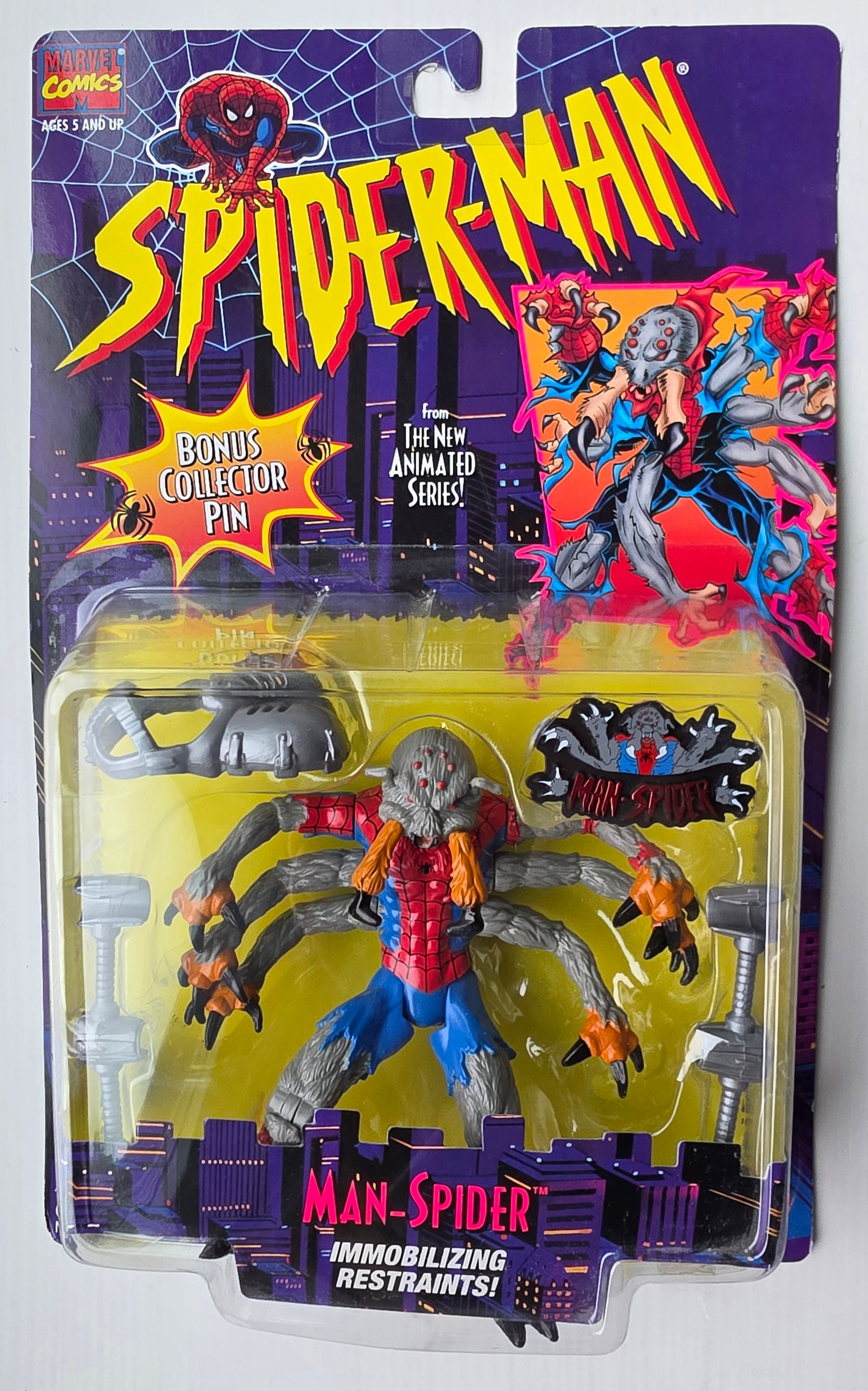 TOY BIZ MAN-SPIDER SPIDER-MAN ANIMATED SERIES Spider-Man Toy Biz