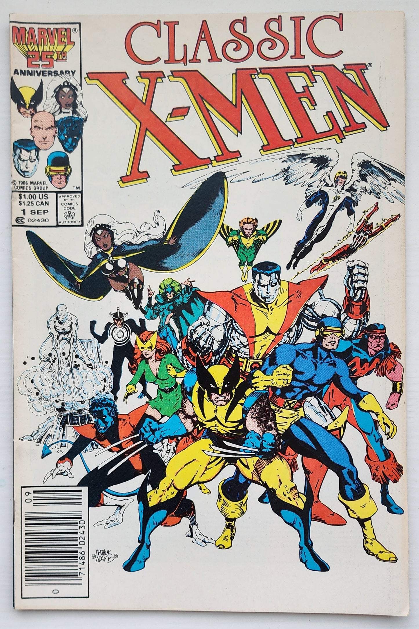 CLASSIC X-MEN #1 NEWSSTAND 1986 Classic X-Men MARVEL COMICS