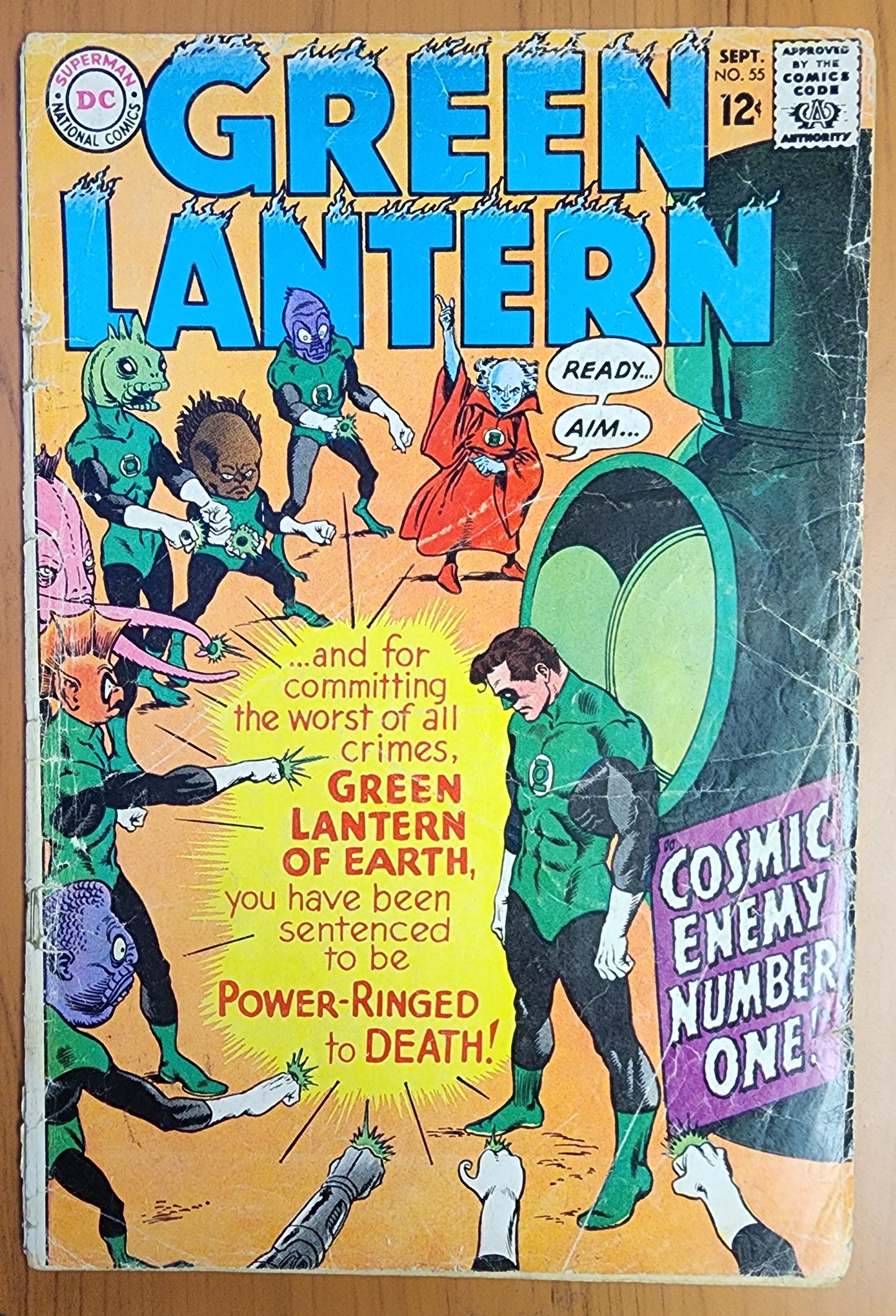 GREEN LANTERN #55 1967 (INCOMPLETE MISSING BOTTOM PANEL PG 19) Green Lantern DC COMICS