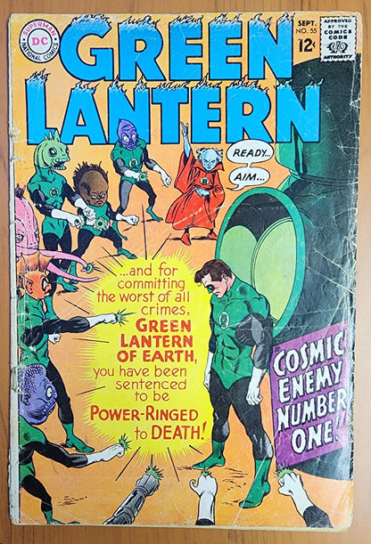 GREEN LANTERN #55 1967 (INCOMPLETE MISSING BOTTOM PANEL PG 19) Green Lantern DC COMICS