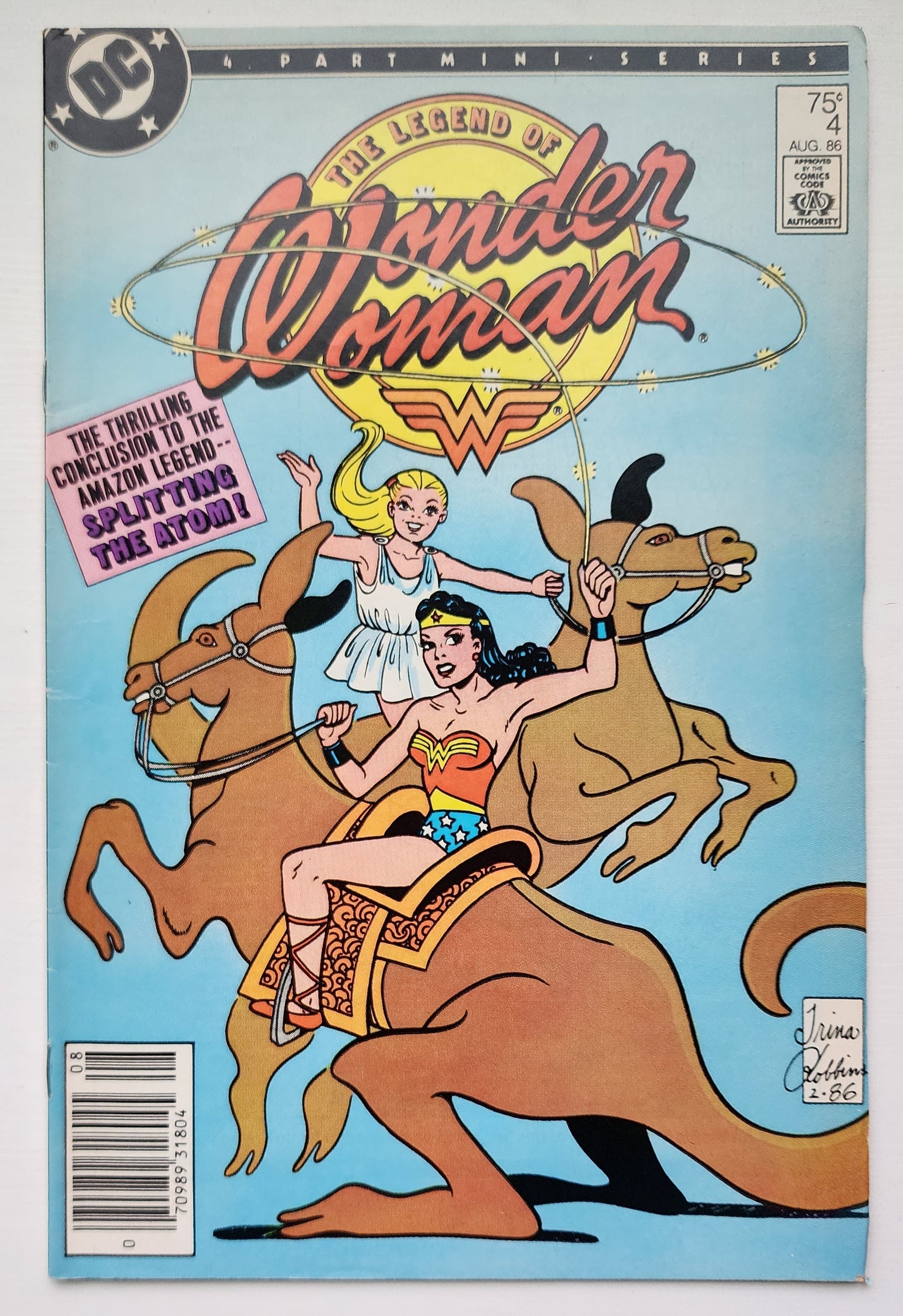 LEGEND WONDER WOMAN #4 NEWSSTAND 1986 Wonder Woman DC Comics