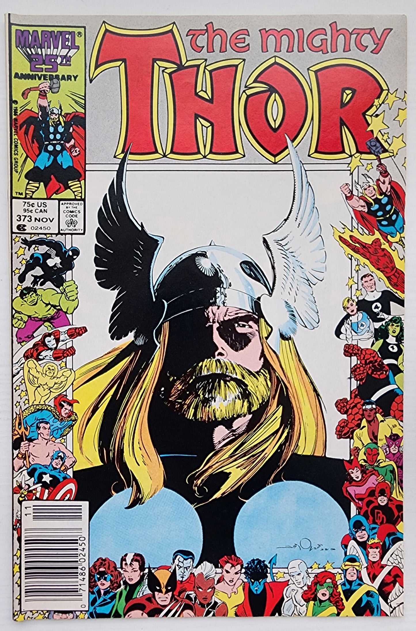 THOR #373 NEWSSTAND 1986 Thor MARVEL COMICS