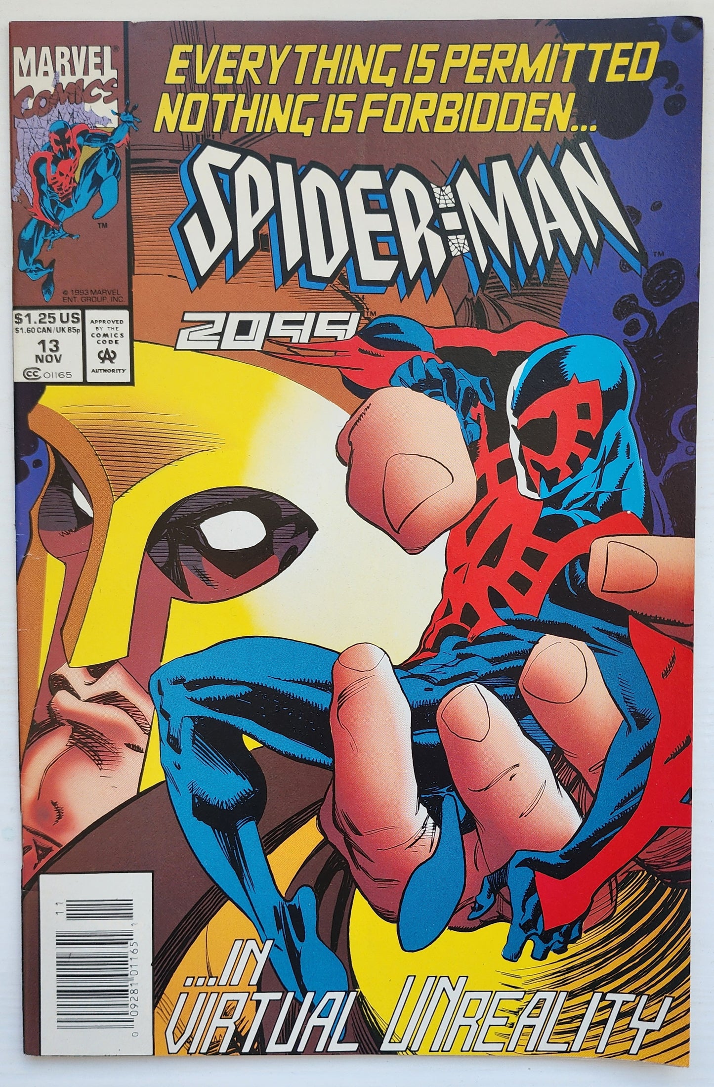 SPIDER-MAN 2099 #13 NEWSSTAND 1993 Spider-Man 2099 MARVEL COMICS