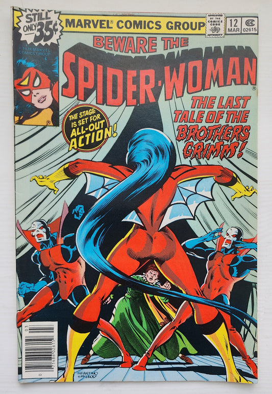 SPIDER-WOMAN #12 NEWSSTAND 1979 Spider-Woman MARVEL COMICS