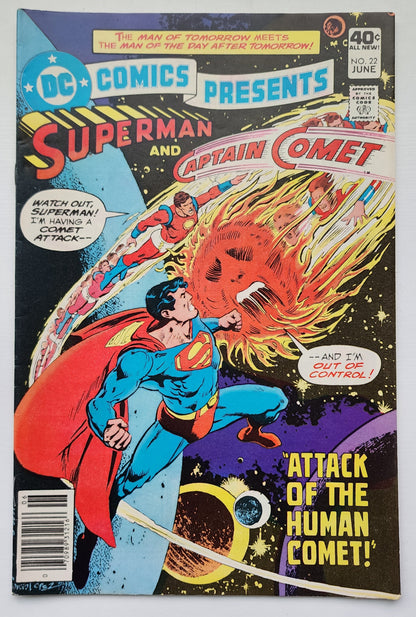 DC COMICS PRESENTS #22 SUPERMAN CAPTAIN COMET 1980 NEWSSTAND DC Comics Presents DC Comics
