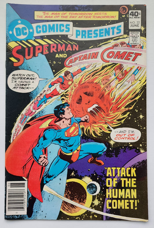 DC COMICS PRESENTS #22 SUPERMAN CAPTAIN COMET 1980 NEWSSTAND DC Comics Presents DC Comics