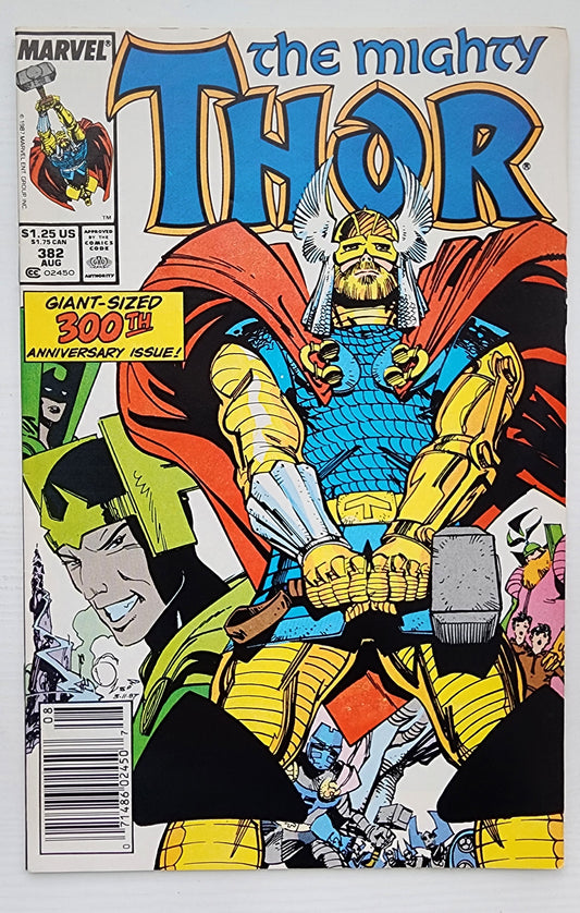 THOR #382 NEWSSTAND 1987 Thor MARVEL COMICS