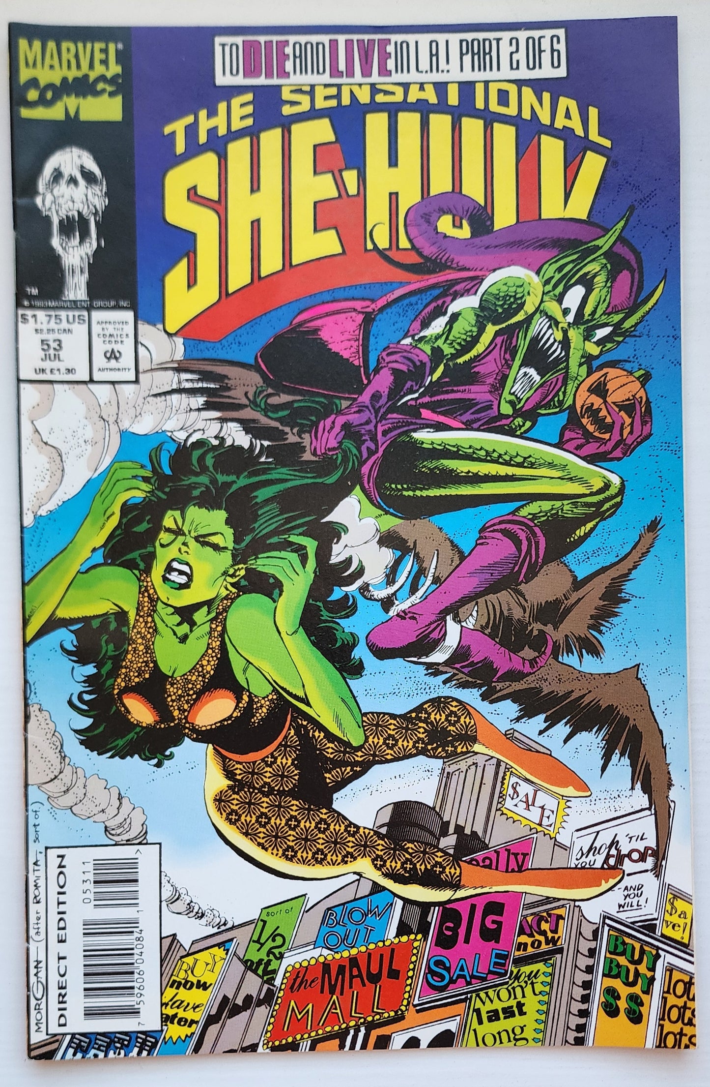 SENSATIONAL SHE-HULK #53 1993 She-Hulk MARVEL COMICS