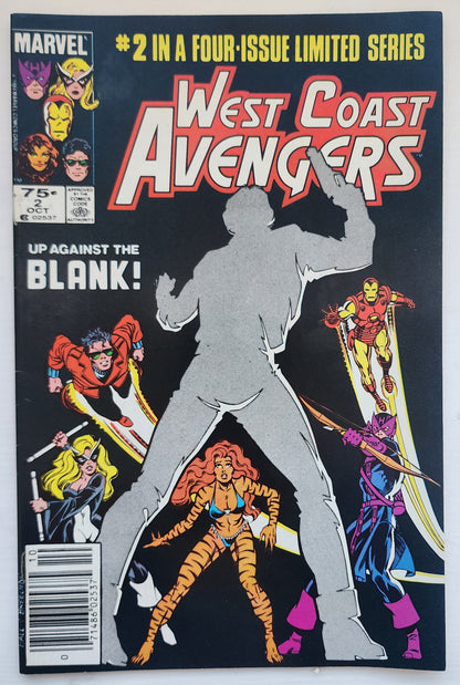 WEST COAST AVENGERS #1-#4 LIMITED SERIES NEWSSTAND 1984 West Coast Avengers MARVEL COMICS