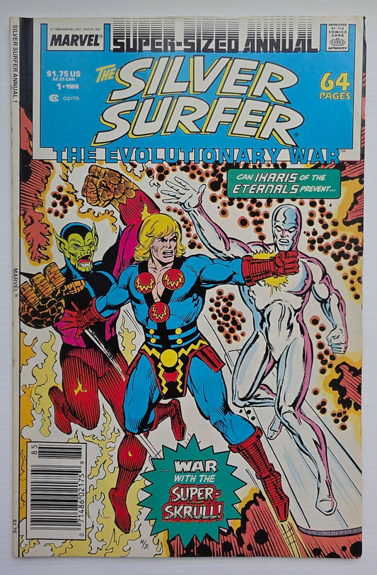 SILVER SURFER ANNUAL #1 1988 NEWSSTAND Silver Surfer MARVEL COMICS