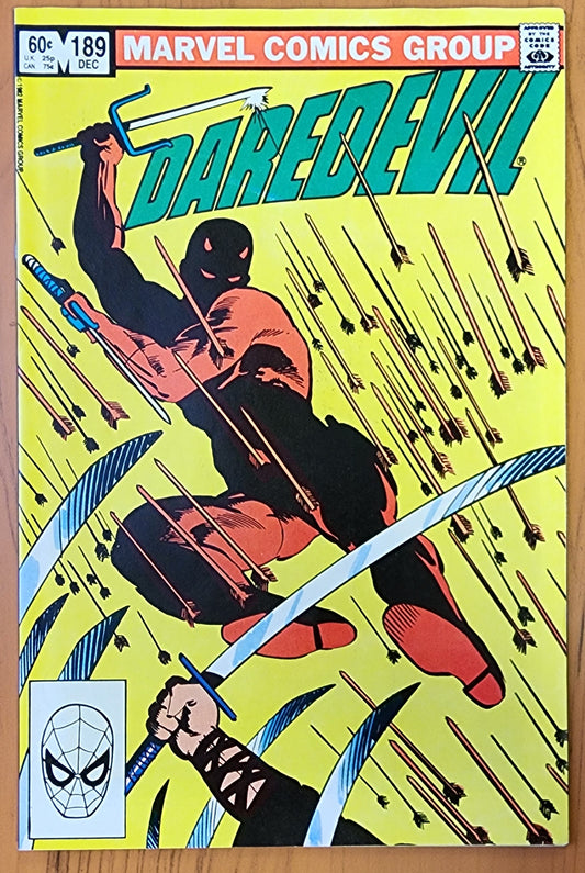 DAREDEVIL #189 1982 ("DEATH" OF STICK) Daredevil MARVEL COMICS