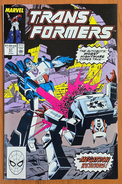 TRANSFORMERS #57 1989 Transformers MARVEL COMICS