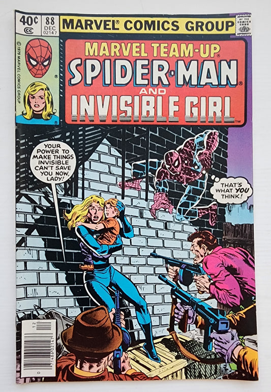 MARVEL TEAM-UP #88 SPIDER-MAN INVISIBLE GIRL NEWSSTAND 1979 Marvel Team-Up MARVEL COMICS
