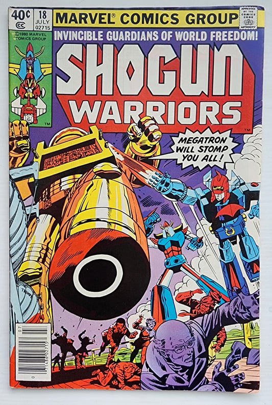 SHOGUN WARRIORS #18 NEWSSTAND 1979 Shogun Warriors MARVEL COMICS