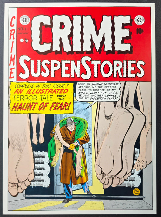 CRIME SUSPENSTORIES #11 1984 POSTER PRINT 13"x9" EC Comics EC Comics
