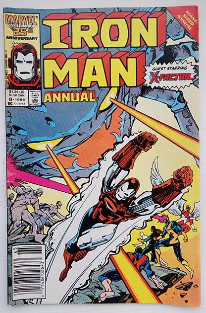 IRON MAN ANNUAL #8 NEWSSTAND 1986 Iron Man MARVEL COMICS