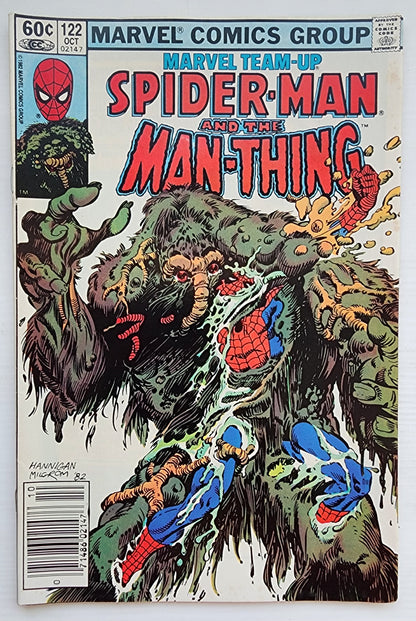 MARVEL TEAM-UP #122 SPIDER-MAN MAN-THING NEWSSTAND 1982 Marvel Team-Up MARVEL COMICS