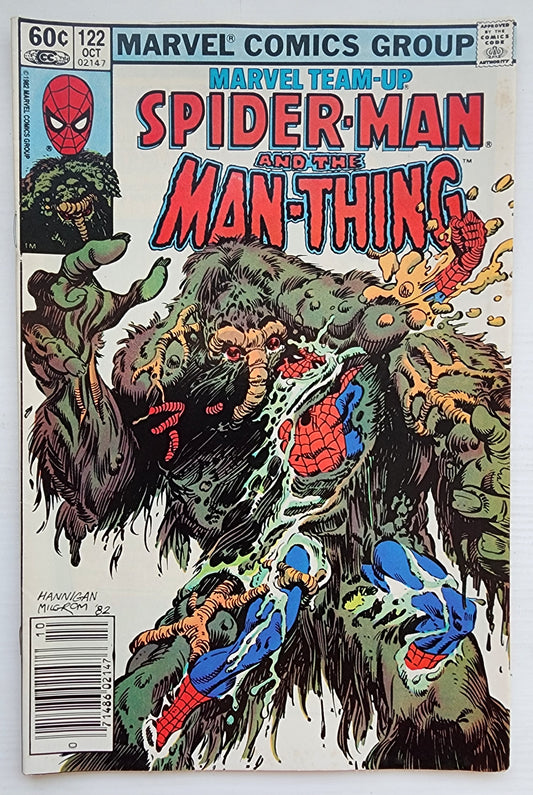 MARVEL TEAM-UP #122 SPIDER-MAN MAN-THING NEWSSTAND 1982 Marvel Team-Up MARVEL COMICS