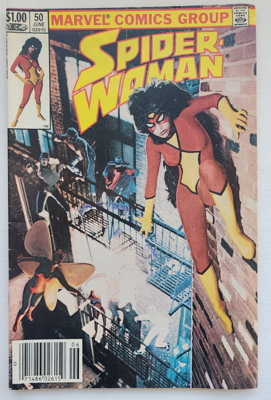 SPIDER-WOMAN #50 NEWSSTAND 1983 Spider-Woman MARVEL COMICS