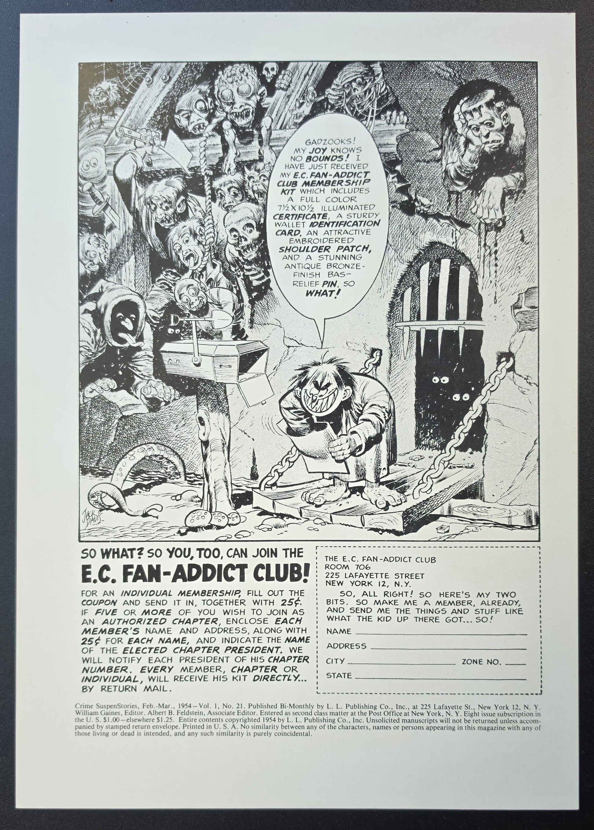 CRIME SUSPENSTORIES #21 PRINT EC Comics EC Comics