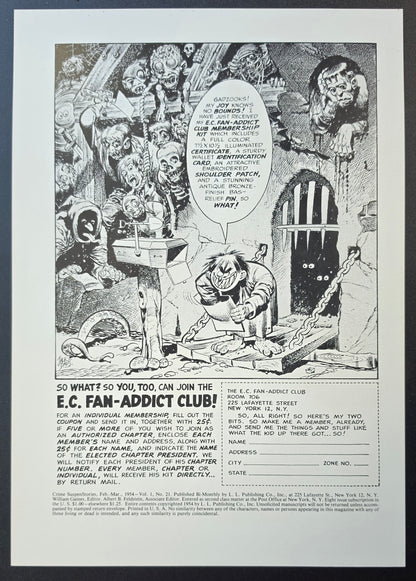 CRIME SUSPENSTORIES #21 PRINT EC Comics EC Comics