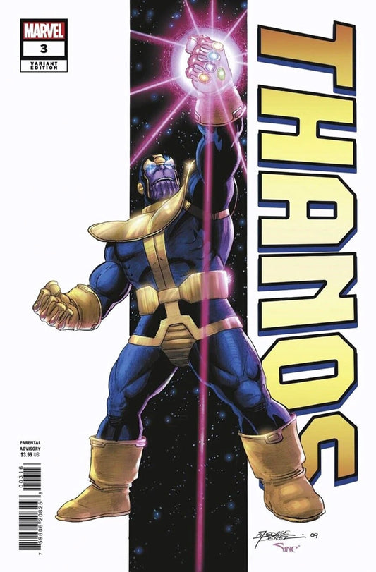 THANOS #3 GEORGE PEREZ 1:25 VARIANT 2024 Thanos MARVEL PRH