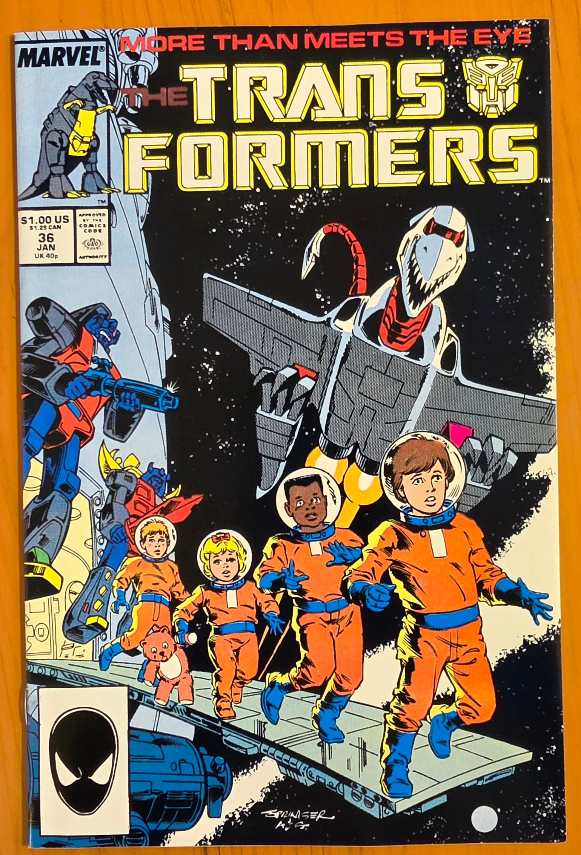 TRANSFORMERS #36 1988 Transformers MARVEL COMICS