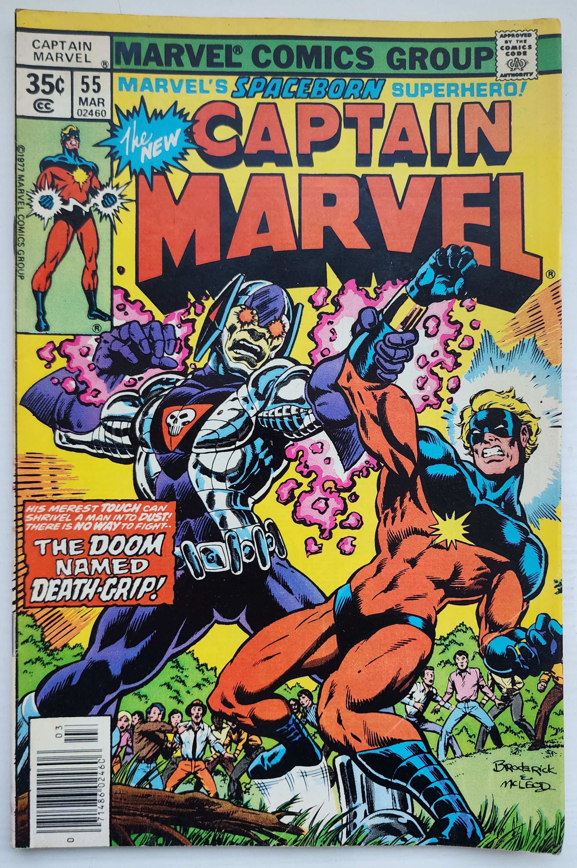 CAPTAIN MARVEL #55 NEWSSTAND 1978 Captain Marvel MARVEL COMICS
