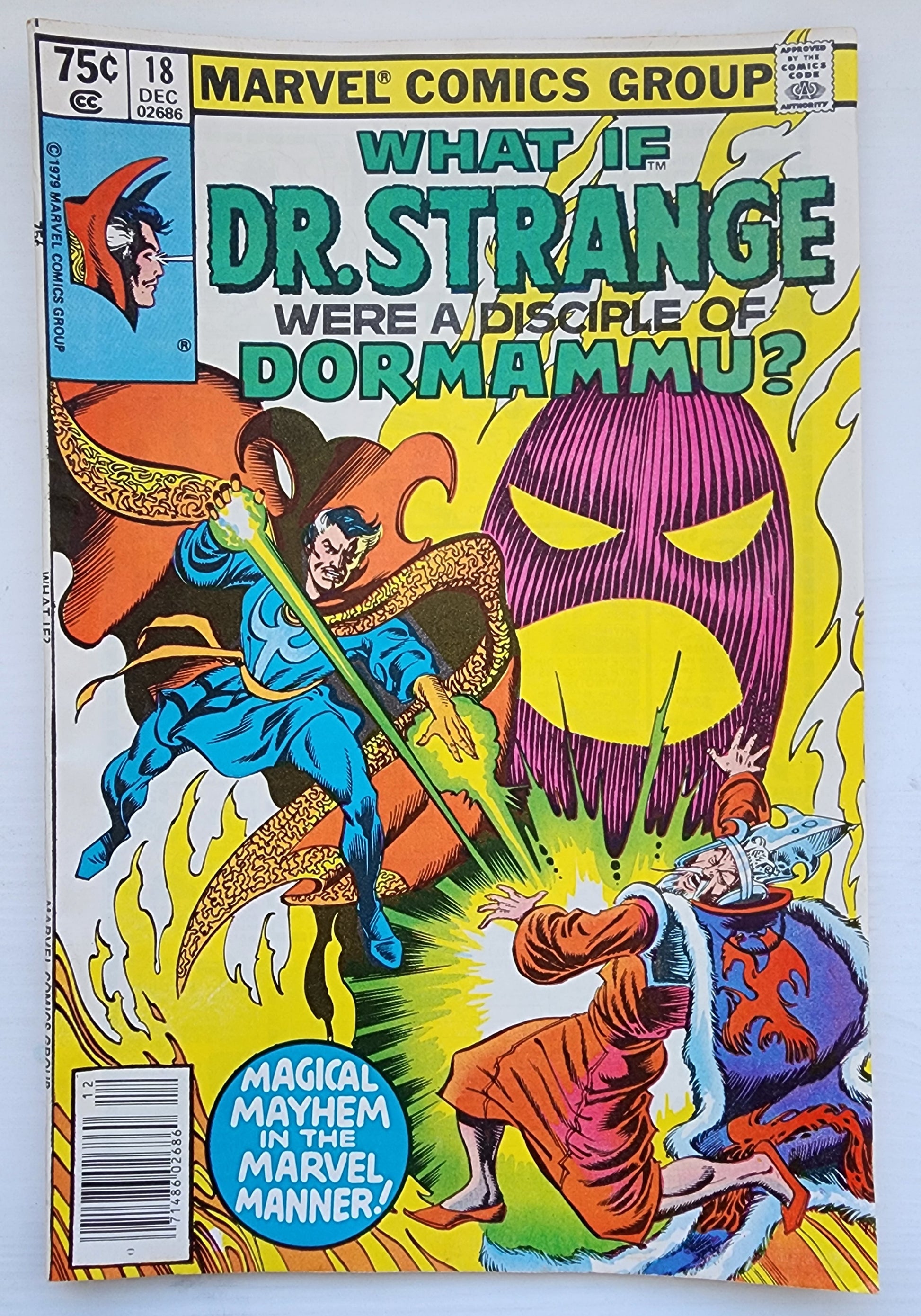 WHAT IF #18 DR STRANGE WERE A DISCIPLE OF DORMAMMU NEWSSTAND 1979 What If MARVEL COMICS