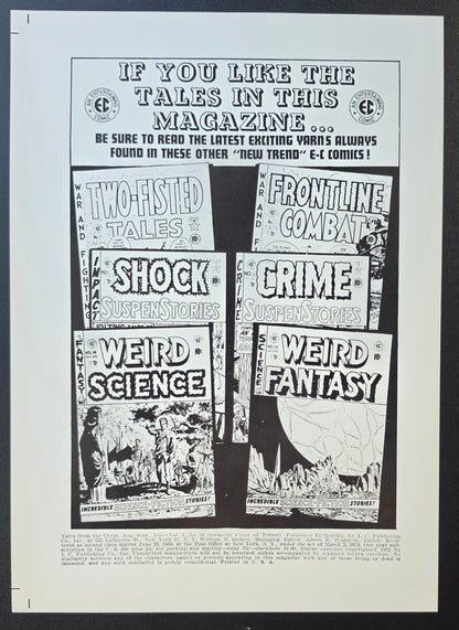 EC COMICS TALES FROM THE CRYPT #31 PRINT EC Comics EC Comics