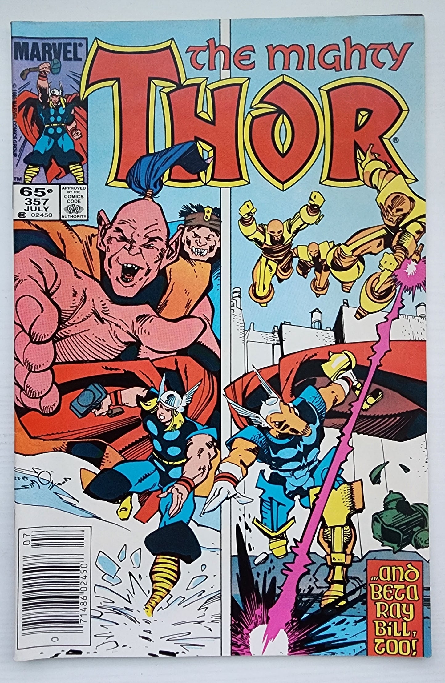 THOR #357 NEWSSTAND 1985 Thor MARVEL COMICS