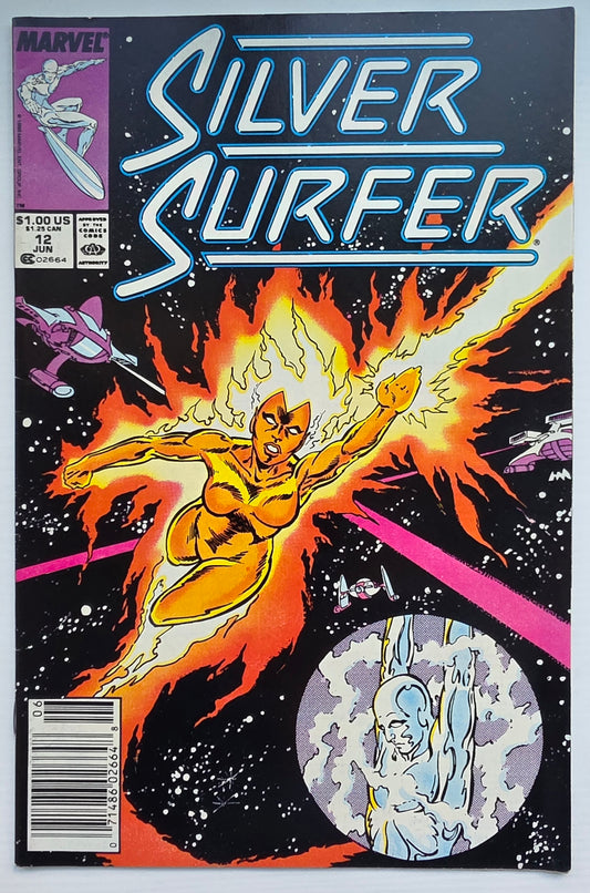 SILVER SURFER #12 1988 NEWSSTAND Silver Surfer MARVEL COMICS